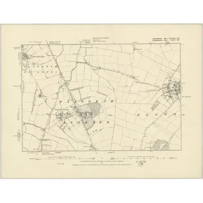 1887 Map of Cambridgeshire XXXVIII.NE