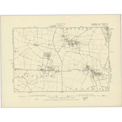 1887 Map of Cambridgeshire XXXVIII.NW