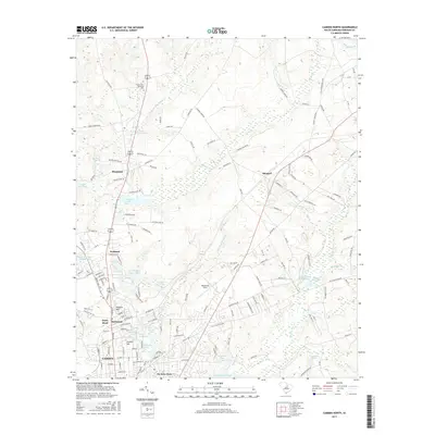 2017 Map of Camden North, 2017 Print