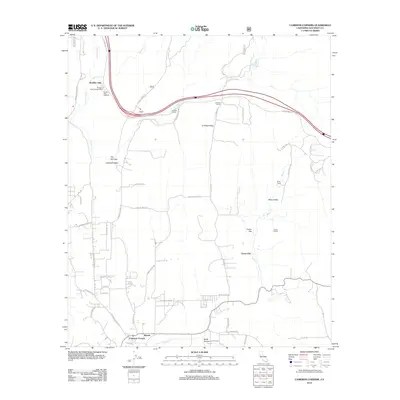 2012 Map of Cameron Corners, 2012 Print