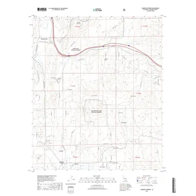 2018 Map of Cameron Corners, 2018 Print