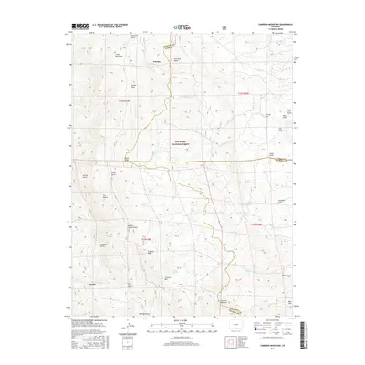 2016 Map of Cameron Mountain, 2016 Print