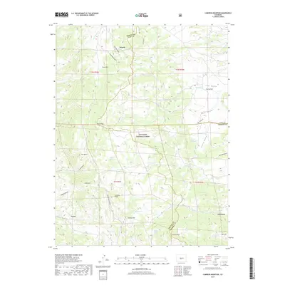 2019 Map of Cameron Mountain, 2019 Print