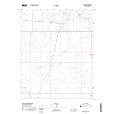 2018 Map of Cameron South, 2018 Print