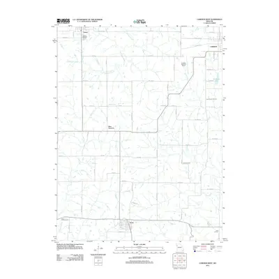 2012 Map of Cameron West, 2012 Print