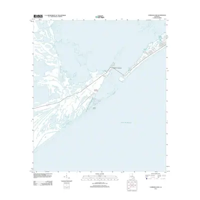 2012 Map of Caminada Pass, 2012 Print