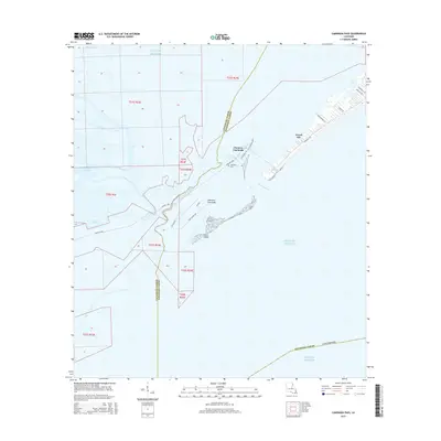 2015 Map of Caminada Pass, 2015 Print