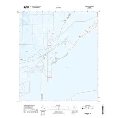 2018 Map of Caminada Pass, 2018 Print