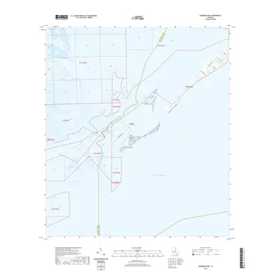 2020 Map of Caminada Pass, 2020 Print