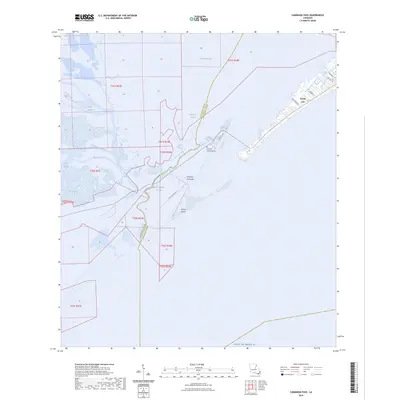 2024 Map of Caminada Pass, 2024 Print