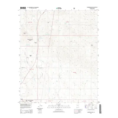 2014 Map of Cammerman Wash, 2014 Print