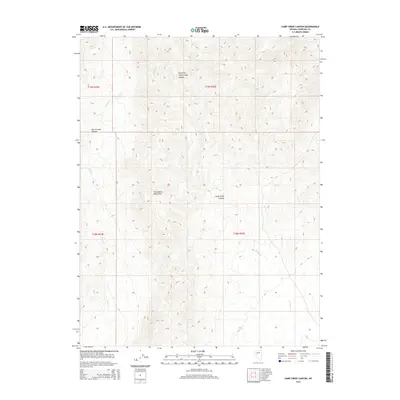 2014 Map of Camp Creek Canyon, 2014 Print