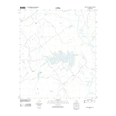 2010 Map of Camp Creek Lake, 2010 Print