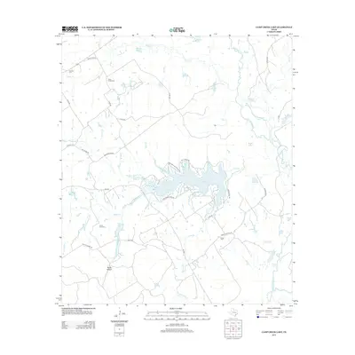 2013 Map of Camp Creek Lake, 2013 Print