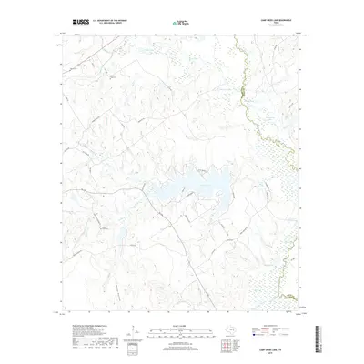 2019 Map of Camp Creek Lake, 2019 Print