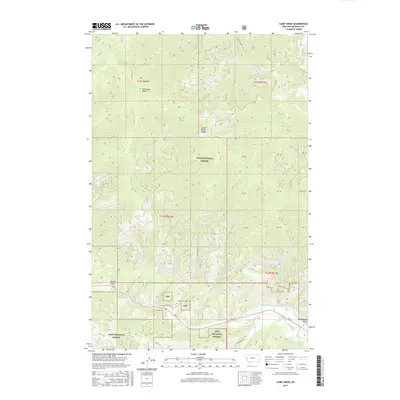 2017 Map of Camp Creek, 2017 Print