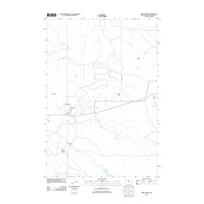 2012 Map of Camp Crook, 2012 Print
