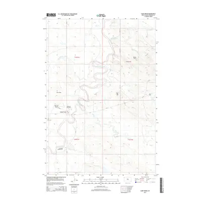 2015 Map of Camp Crook, 2015 Print