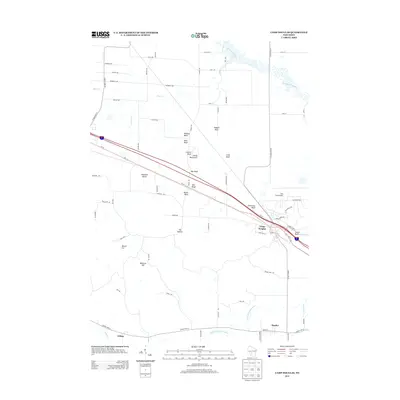 2013 Map of Camp Douglas, 2013 Print