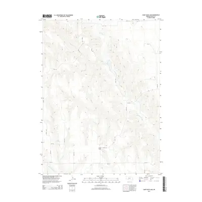2014 Map of Camp Hayes Lake, 2014 Print