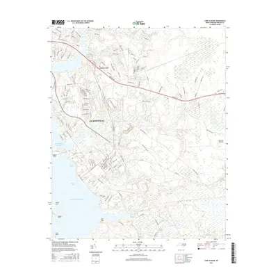 2016 Map of Camp Lejeune, 2016 Print