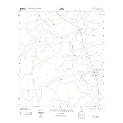 2013 Map of Camp Wood, 2013 Print