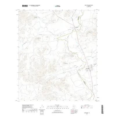 2019 Map of Camp Wood, 2019 Print