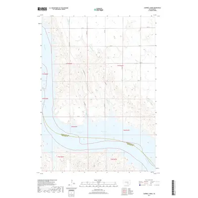 2017 Map of Campbell Creek, 2017 Print