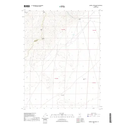 2018 Map of Campbell Creek Ranch, 2018 Print