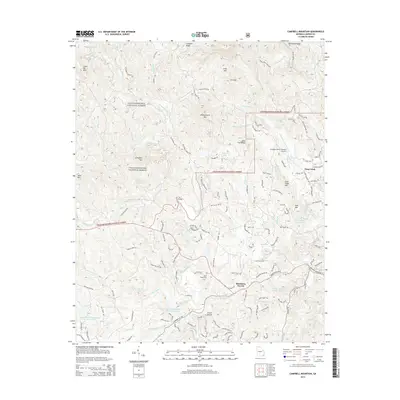 2014 Map of Campbell Mountain, 2014 Print