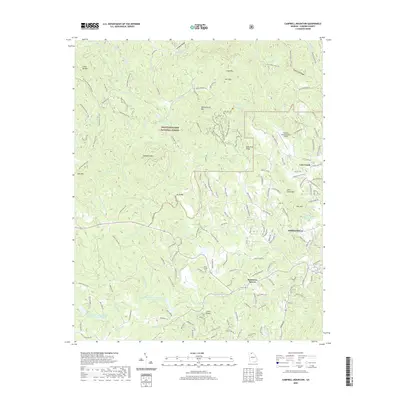 2020 Map of Campbell Mountain, 2020 Print