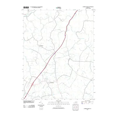 2010 Map of Campbellsburg, 2010 Print