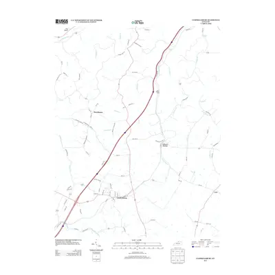 2013 Map of Campbellsburg, 2013 Print