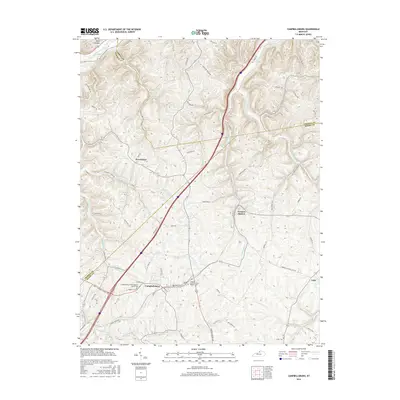 2016 Map of Campbellsburg, 2016 Print