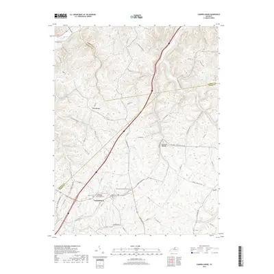 2019 Map of Campbellsburg, 2019 Print