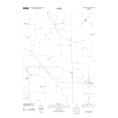 2013 Map of Campbellsburg, 2013 Print