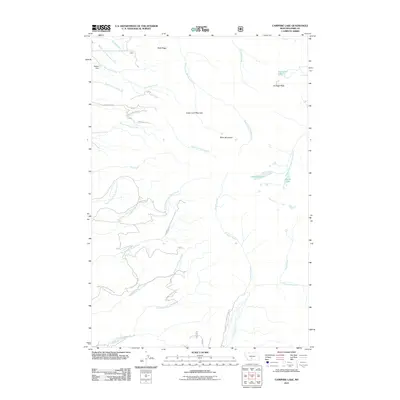 2011 Map of Campfire Lake, 2011 Print