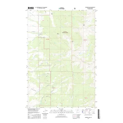 2017 Map of Campfire Lake, 2017 Print