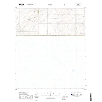 2018 Map of Campini Mesa, 2018 Print