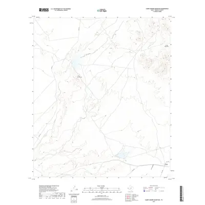 2019 Map of Campo Grande Mountain, 2019 Print