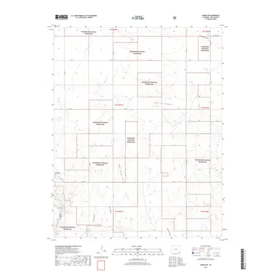 2019 Map of Campo SW, 2019 Print