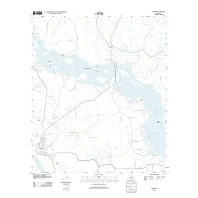 2012 Map of Campti, 2012 Print