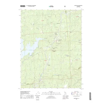 2018 Map of Camptonville, 2018 Print