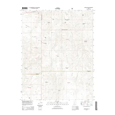 2014 Map of Canaan Peak, 2014 Print