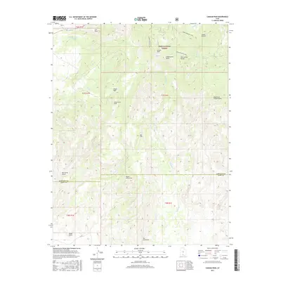 2017 Map of Canaan Peak, 2017 Print