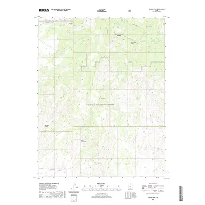 2020 Map of Canaan Peak, 2020 Print