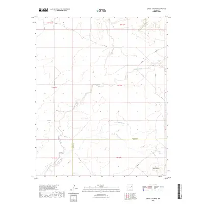 2023 Map of Canada Colorado, 2023 Print