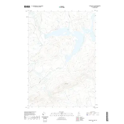 2021 Map of Canada Falls Lake, 2021 Print