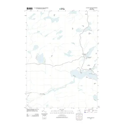 2013 Map of Canada Lake, 2013 Print