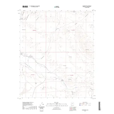 2023 Map of Canador Peak, 2023 Print